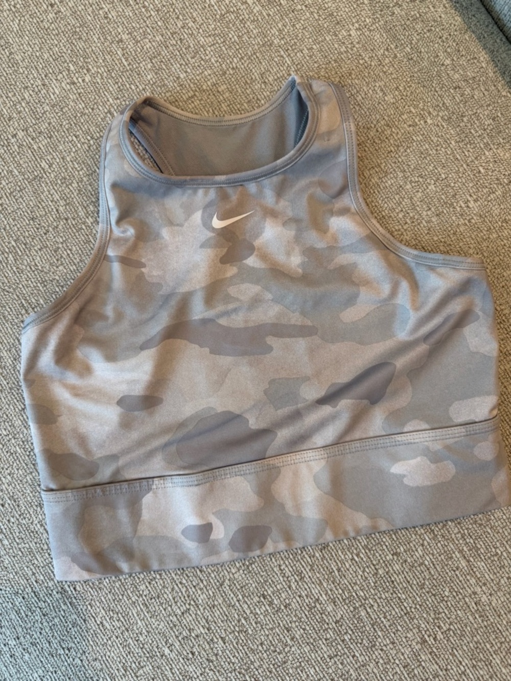 Nike Grey Camo Sports Bra